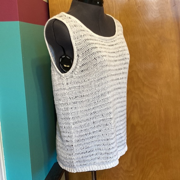 Kenneth Cole loose knit sweater tank Sz M - Picture 2 of 9